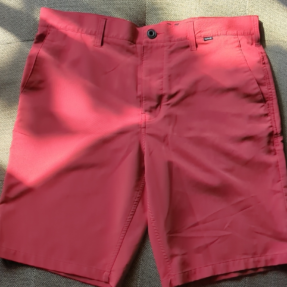 Hurley Red Flat Front Men's Shorts